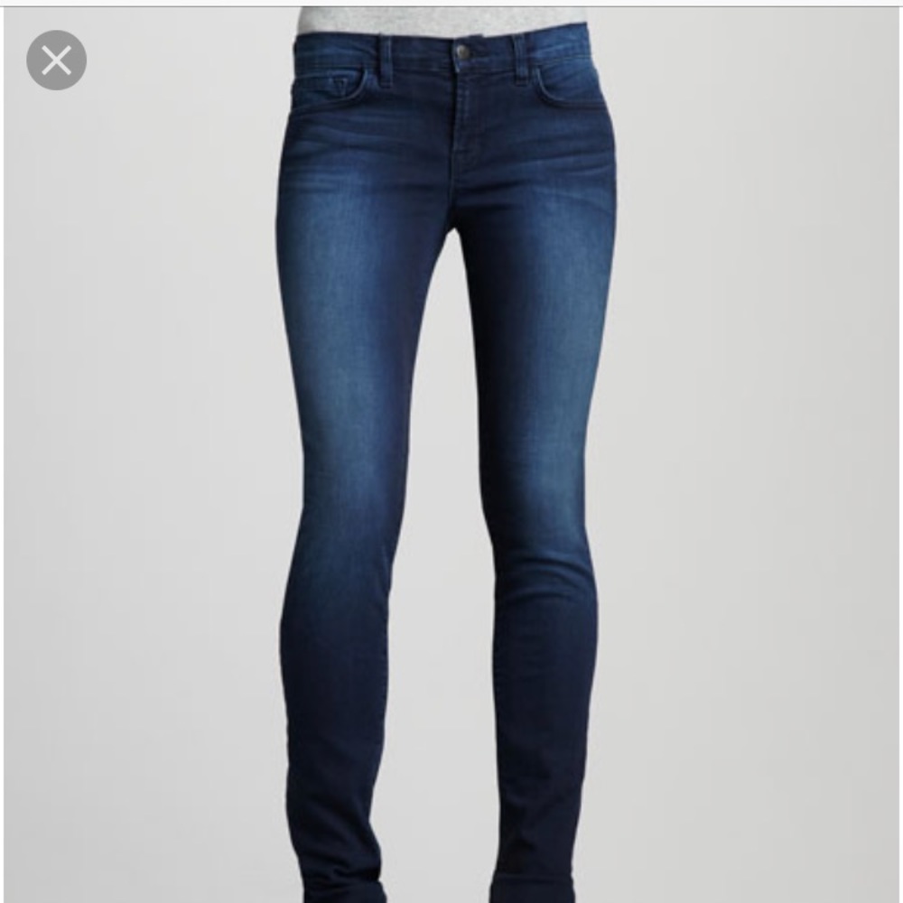 Dark blue denim jeans